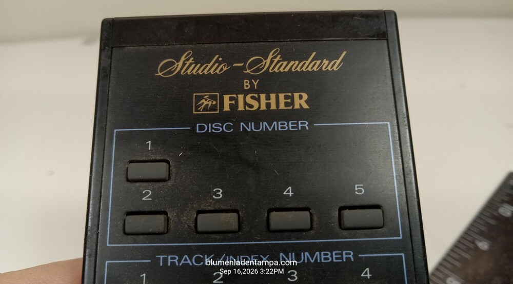 Fisher Studio-Standard REM-200 OEM CD Player Remote Control Tested